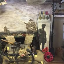 Coffin in Military Museum Scotland