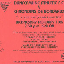 Dunfermline v Girondins Bordeaux